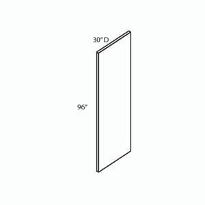 BELLE HAVEN 0.75 in. W x 96 in. H x 30 in. D Refrigerator End Panel in Driftwood