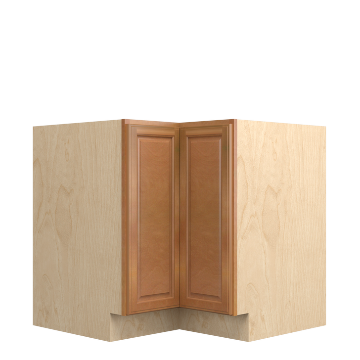 GLOUCESTER Assembled 36 in. W x 34.5 in. H x 24 in. D Plywood Lazy Susan Base Corner Cabinet Right in Toffee