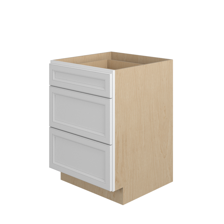 DAMASCUS Ready to Assemble 24 in. W x 34.5 in. H x 24 in. D Plywood Drawer Base Cabinet in French Vanilla