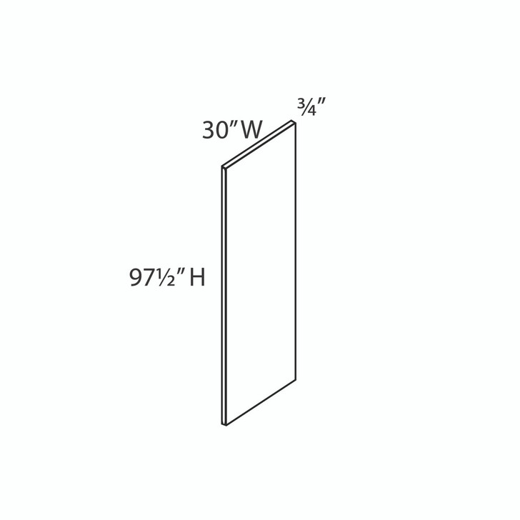 Euro Max Saratoga UREP96 Refrigerator End Panel