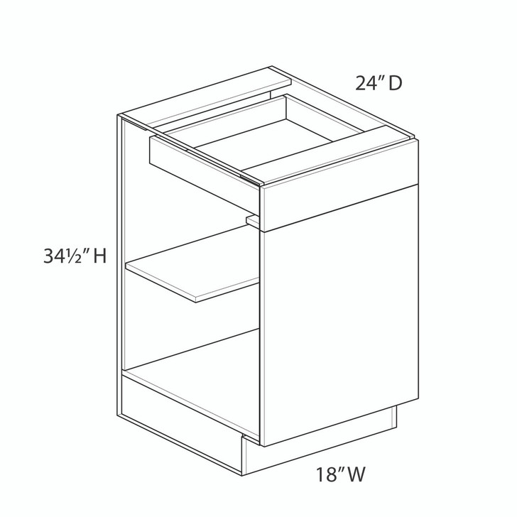 Euro Max Ithaca B18 Base Cabinet