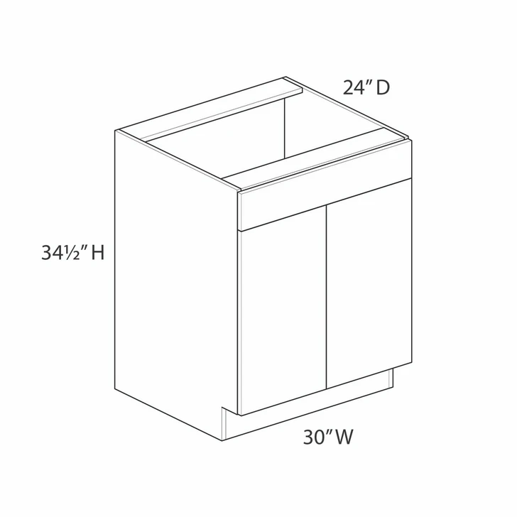 Euro Max Ithaca SB30B Sink Base Cabinet