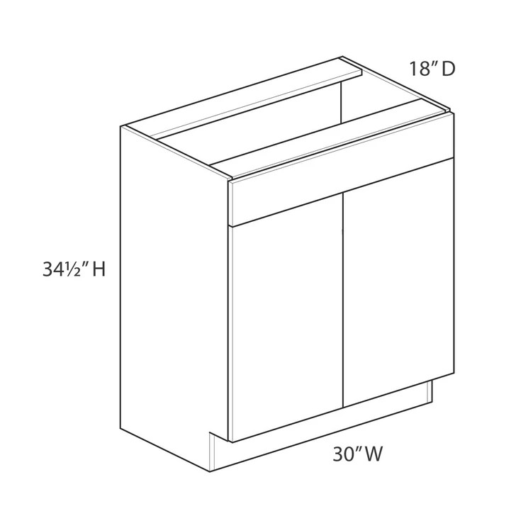 Euro Max Ithaca V3018B Vanity Sink Base