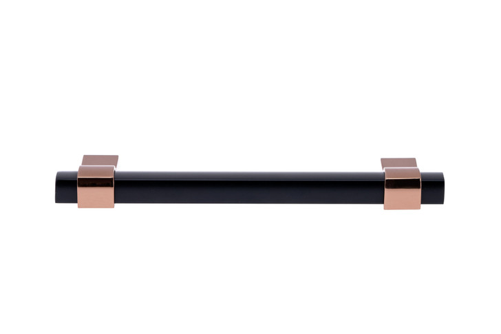 8715128SOBRZ90 - Black, Bright Oriental Bronze Modern Metal Pull - 8715