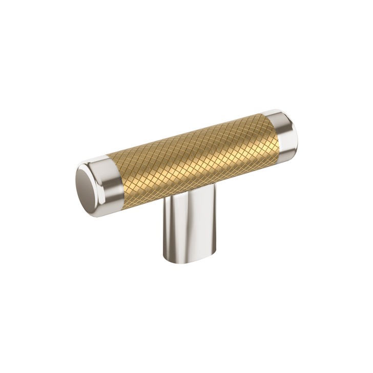BP36556PNCZ - Esquire Collection 1 1/2-inch (38 mm) Polished Nickel/Champagne Bronze Finish Knob