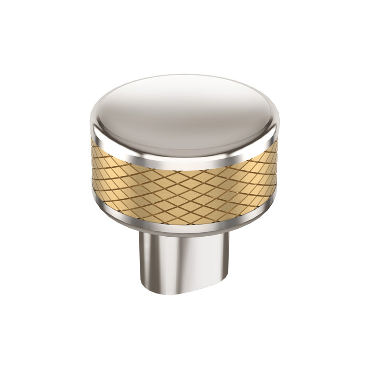 BP36554PNCZ - Esquire Collection 1 5/16-inch (33 mm) Polished Nickel/Champagne Bronze Finish Knob