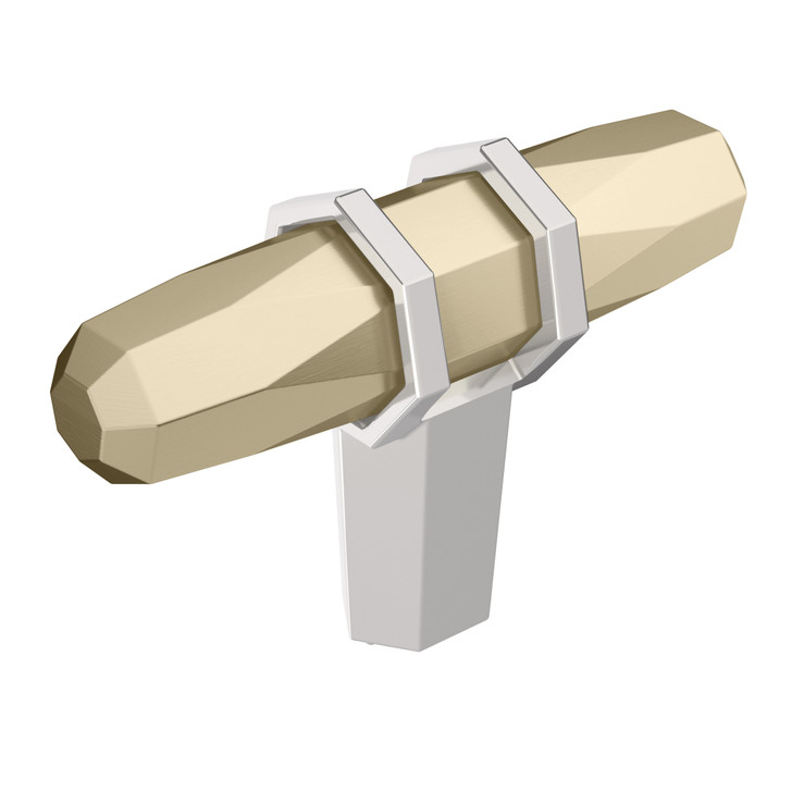 BP36647BBZ26 - London Collection 1 9/16-inch (40 mm) Golden Champagne/Polished Chrome Finish Knob
