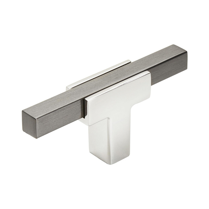 BP6726BCR - Urbanite Collection 1 3/16-inch (30 mm) Polished Chrome/Black Chrome Finish Knob