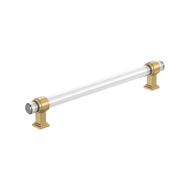 BP36661CCZ - Glacio Collection 1 1/2-inch (38 mm) Clear/Champagne Bronze Finish Pull