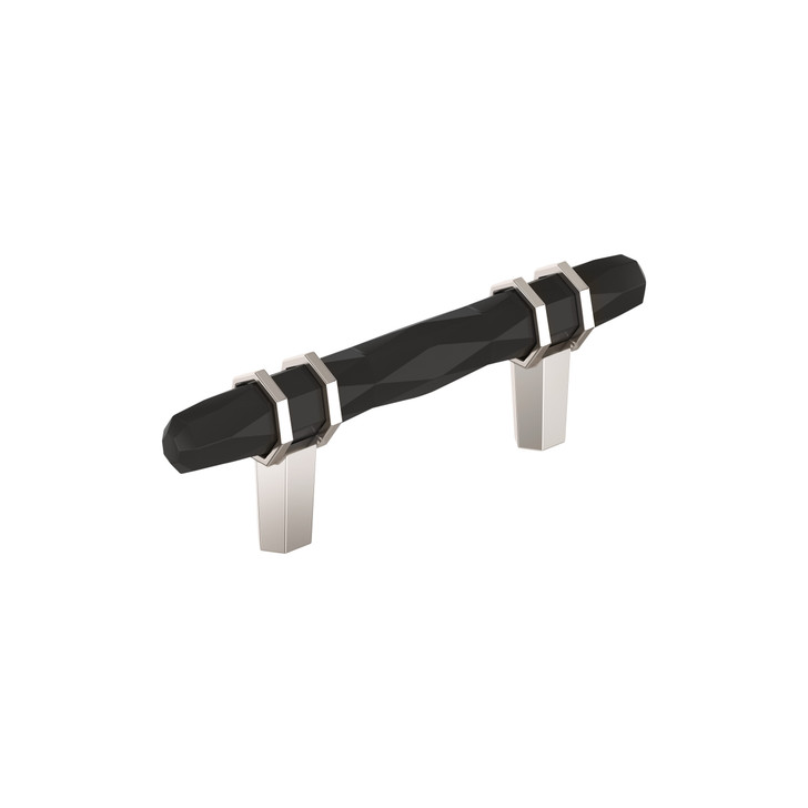 BP36639BBRPN - London Collection 1 7/16-inch (37 mm) Black Bronze/Polished Nickel Finish Pull