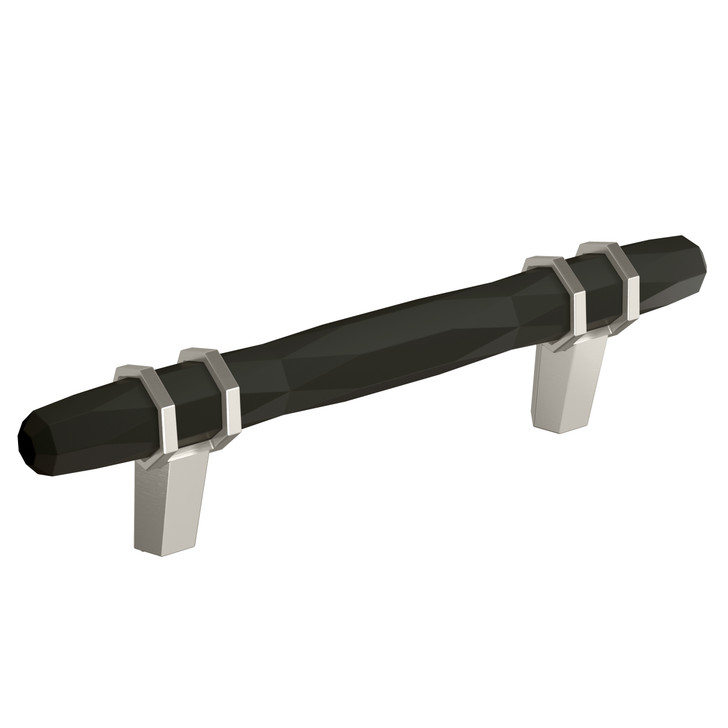 BP36648BBRG10 - London Collection 1 9/16-inch (40 mm) Black Bronze/Satin Nickel Finish Pull