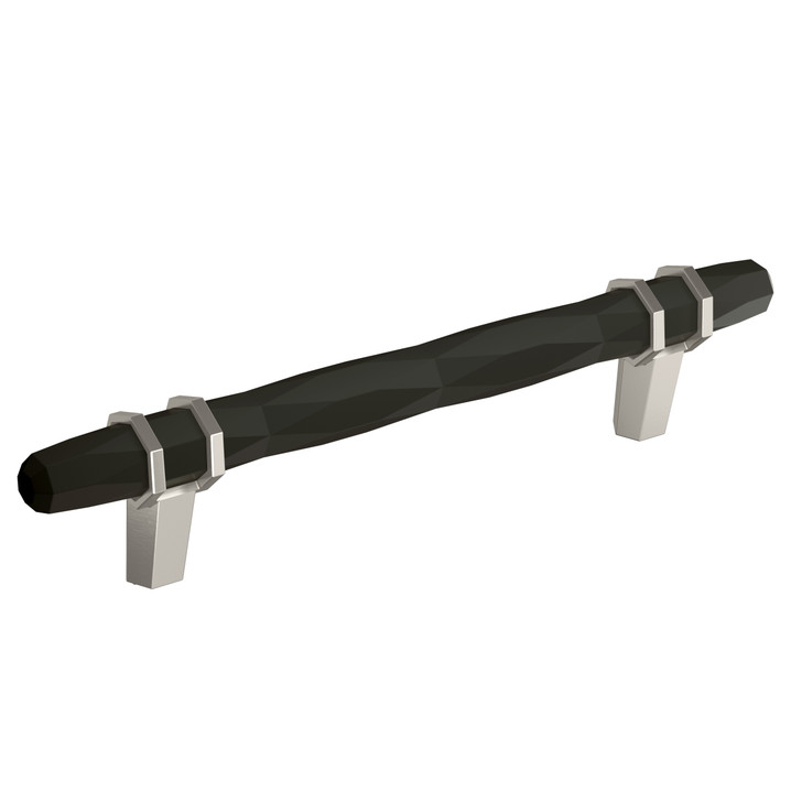BP36649BBRG10 - London Collection 1 9/16-inch (40 mm) Black Bronze/Satin Nickel Finish Pull