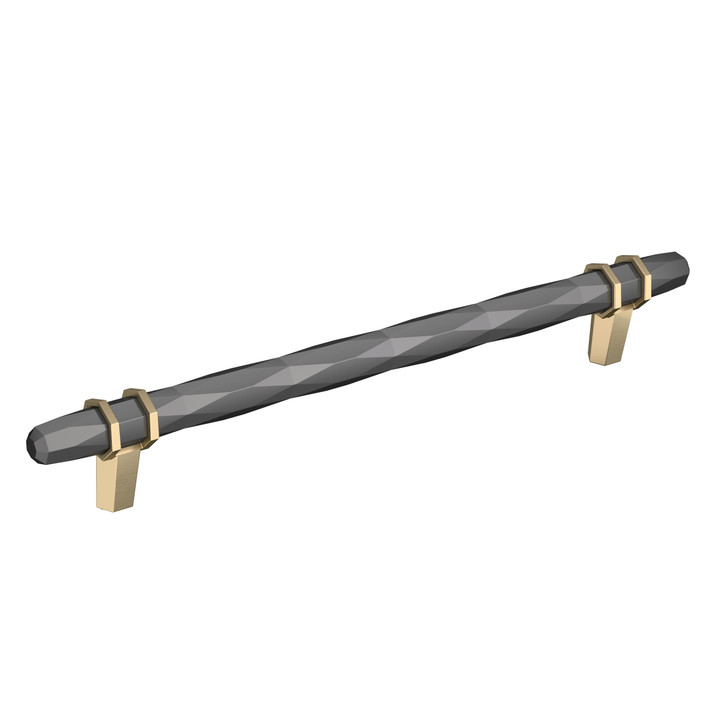BP36663BCRBBZ - London Collection 1 9/16-inch (40 mm) Black Chrome/Golden Champagne Finish Pull