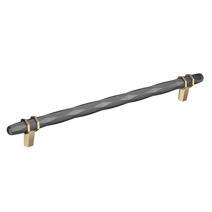 BP36664BCRBBZ - London Collection 1 9/16-inch (40 mm) Black Chrome/Golden Champagne Finish Pull