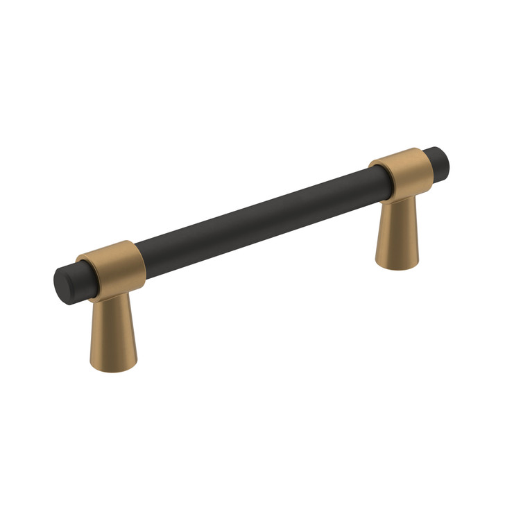BP36858FBCZ - Mergence Collection 1 5/16-inch (33 mm) Matte Black/Champagne Bronze Finish Pull