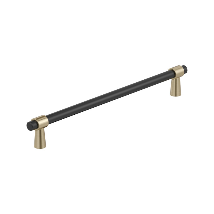 BP36981FBBBZ - Mergence Collection 1 5/8-inch (41 mm) Matte Black/Golden Champagne Finish Pull