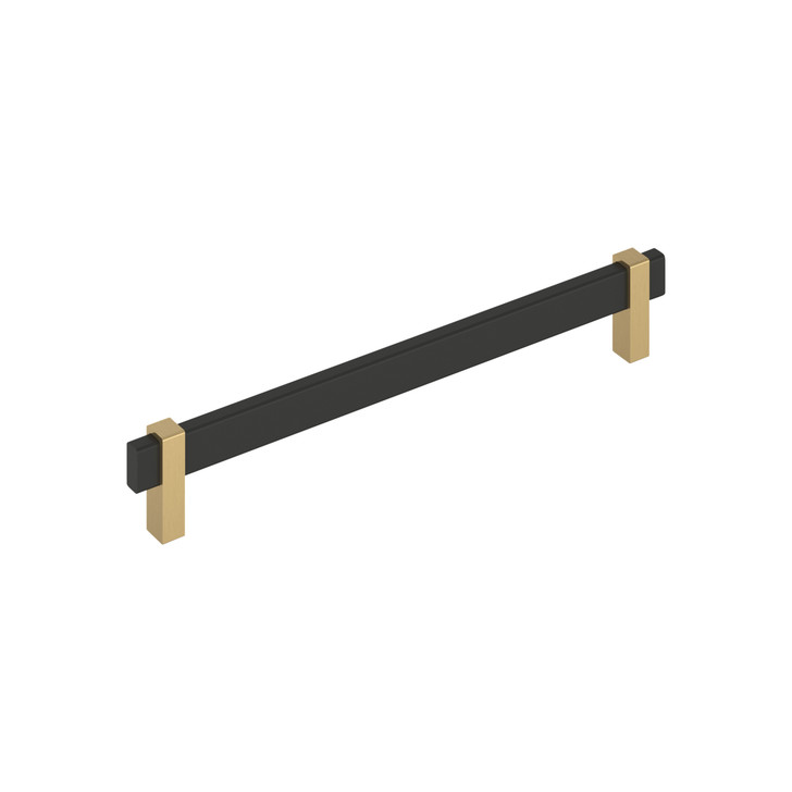 BP36728MBCZ - Mulino Collection 1 9/16-inch (40 mm) Matte Black/Champagne Bronze Finish Pull