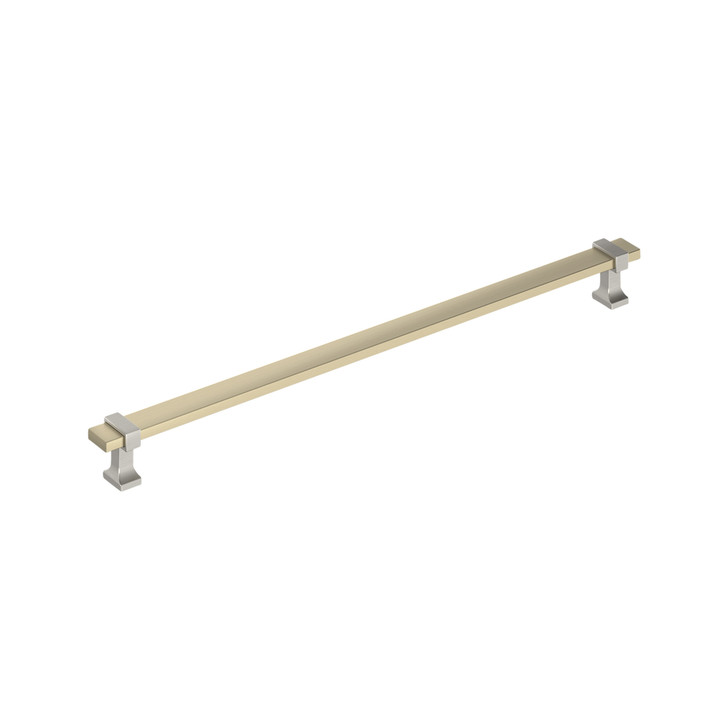 BP37083BBZG10 - Overton Collection 1 1/8-inch (29 mm) Golden Champagne/Satin Nickel Finish Pull