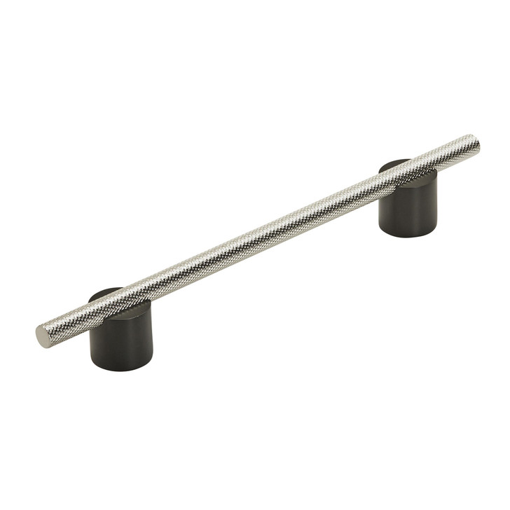 BP7414160MBPN - Transcendent Collection 1 3/16-inch (30 mm) Matte Black/Polished Nickel Finish Pull