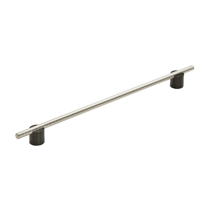 BP7414320MBPN - Transcendent Collection 1 3/16-inch (30 mm) Matte Black/Polished Nickel Finish Pull