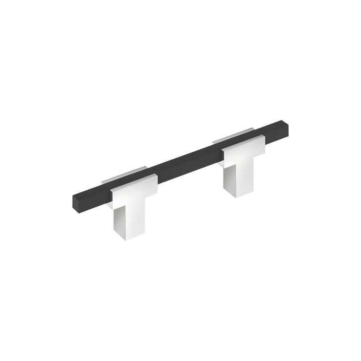 BP7789826BMB - Urbanite Collection 1 3/16-inch (30 mm) Polished Chrome/Brushed Matte Black Finish Pull