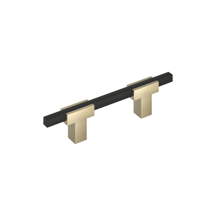 BP77898BBZMB - Urbanite Collection 1 3/16-inch (30 mm) Golden Champagne/Matte Black Finish Pull