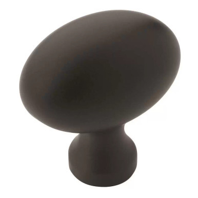 BP53014FB - Vaile Collection 1 3/8-inch (35 mm) Matte Black Finish Knob