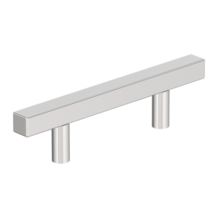BP3717526 - Bar Pulls Square Collection 1 3/8-inch (35 mm) Polished Chrome Finish Pull