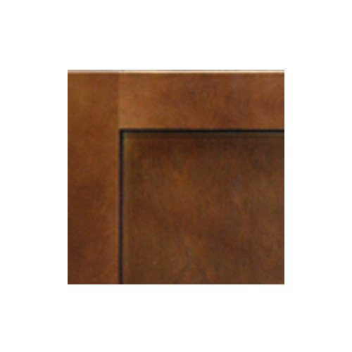 AMHERST Shaker 6.5 in. W x 6.5 in. H x 0.25 in. D in Walnut Quarter Cut Door Sample