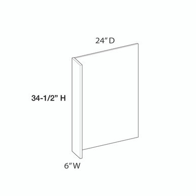 Euro Value GRAMERCY C 6" Front Filler and Side Panel
