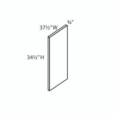 Euro Value Gramercy Shaker BEP-36 Island (37-3/4" W X 34-1/2" H X 3/4" T)