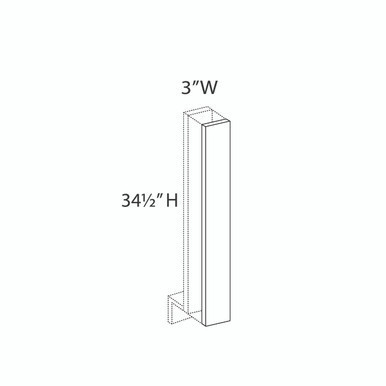 Euro Value Gramercy Shaker BF3 (3" W X 30" H X 3/4" T)