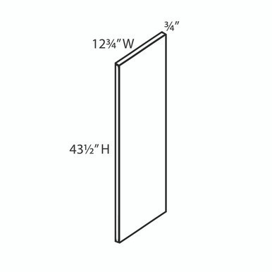 Euro Value Gramercy Shaker WEP42 (12-7/8" W X 43-1/2" H X 3/4" T)