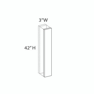 Euro Max Gramercy Shaker Wall Filler {3/4" - 3" x 42" H}