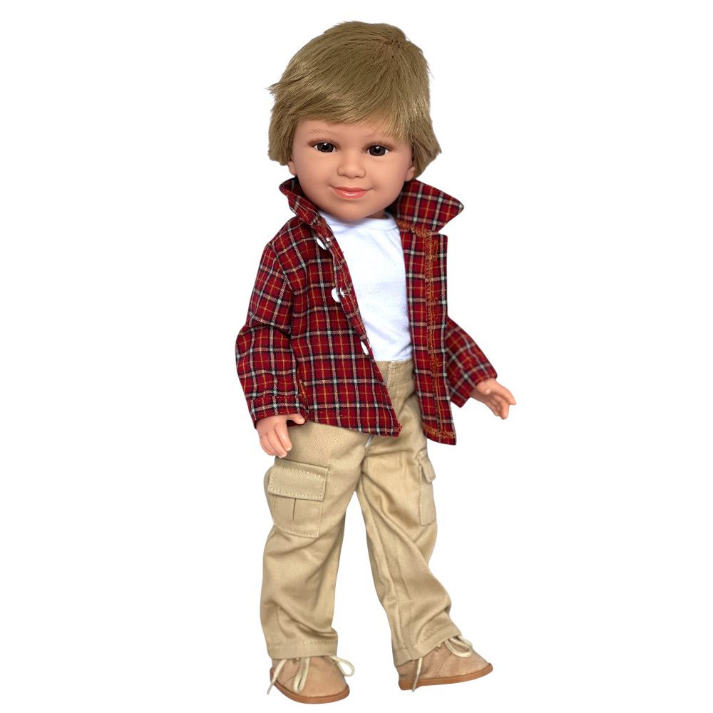 Lincoln: The Adventurous Little Boy Doll- Blonde Hair Brown Eyes