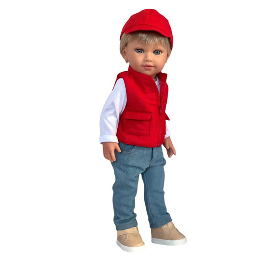 Carter 18 Inch Fashion Doll – All Vinyl, Blonde Hair, Blue Eyes-