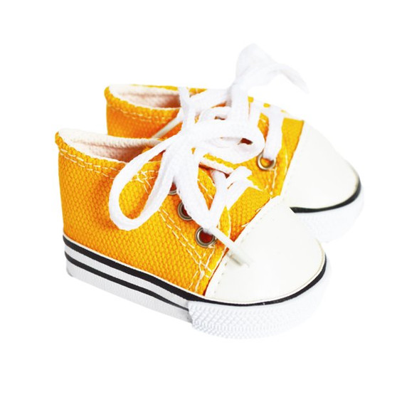 18 Inch Doll Shoes- Marigold Yellow Sneakers