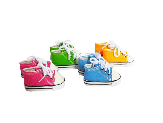 18 Inch Doll Shoes- 4 Pack Summer Colors Tennis Shoes