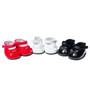 18 Inch Doll Shoes- Bow Mary Janes- Red Black White
