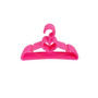 Organize Your 18 Inch Doll Clothes in Style with 6 Piece Set of Pink Heart Hangers