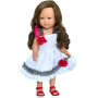 Gabriella's Spanish Evening Ruffle Dress for 18-Inch Dolls