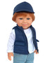 Kennedy and Friends Little Outdoor Explorer Outfit –Blue Quilted Vest, Denim Jeans & Accessories – Fits All 18-Inch Fashion Dolls