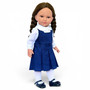 Kennedy and Friends® Meadow™ 18 Inch Doll – Classic School Uniform, Brown Braided Hair & Brown Eyes