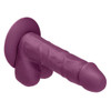 Vibrant Colors Pro Sensual Dildo 6 inch Plum | Realistic Dildos from Condom Depot