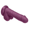 Vibrant Colors Pro Sensual Dildo 7 inch Plum | Realistic Dildos from Condom Depot