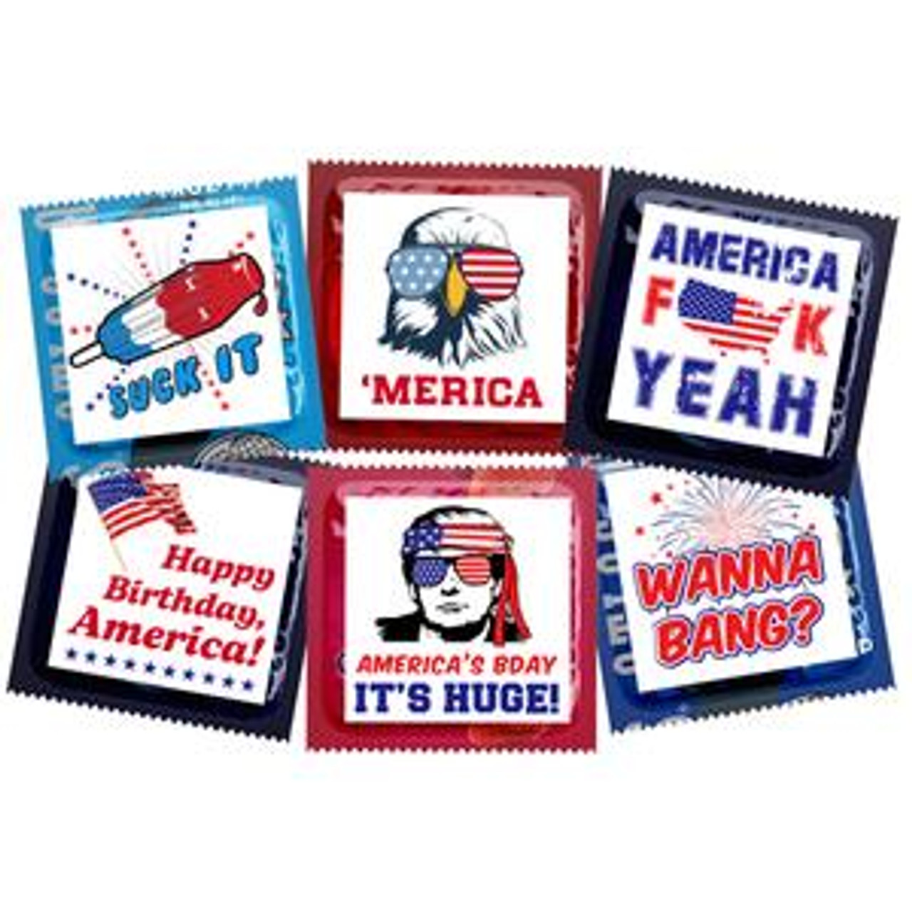 Patriotic 4th of July Condoms | Shop Holiday condoms and themed condoms online with CondomDepot.com