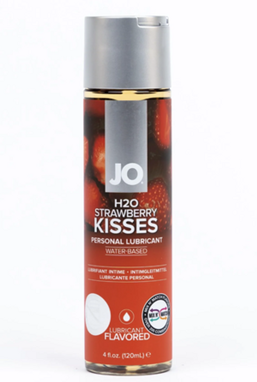 Buy System Jo Strawberry Kissed Flavored Water Based Lubricant Online | CondomDepot