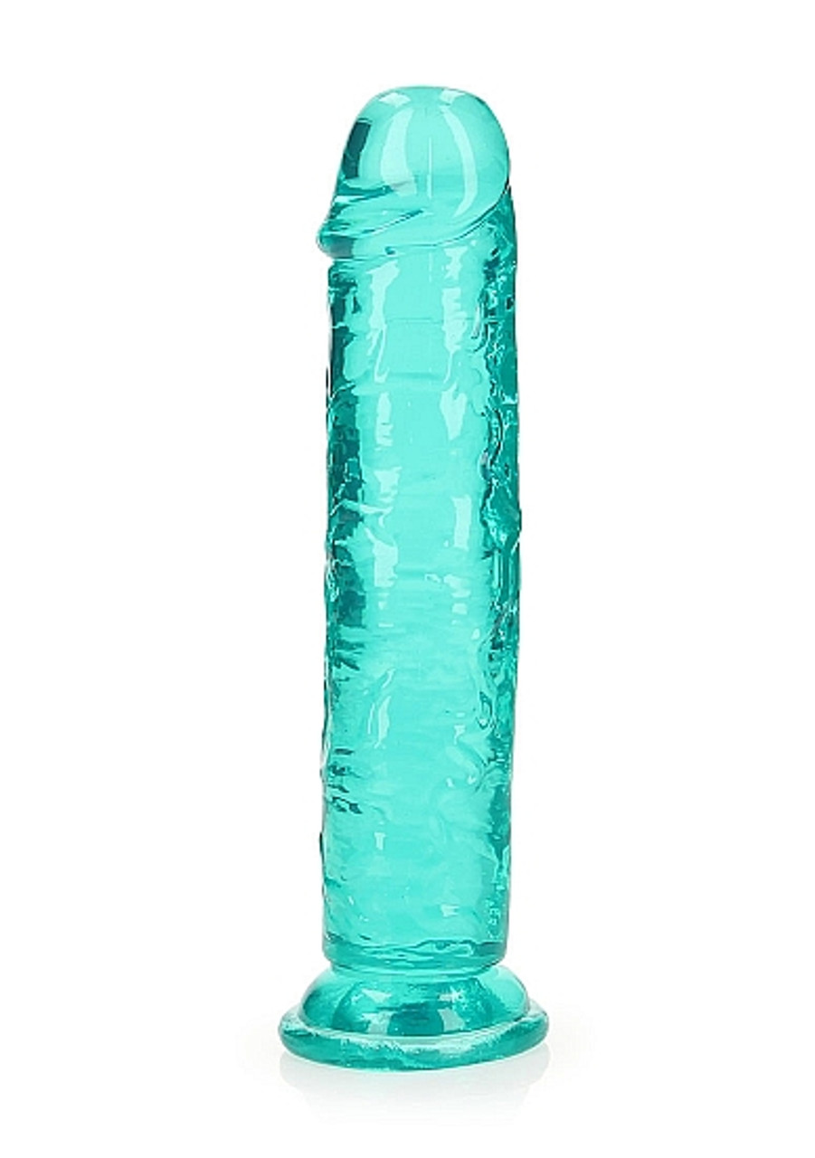 Crystal Straight Realistic Dildo Turquoise | Strap on dildos from Condom Depot