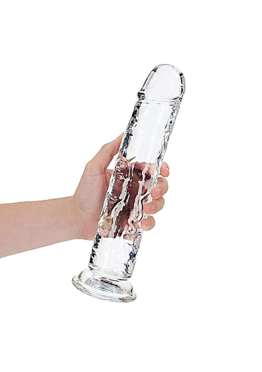 Crystal Jelly Realistic Straight Dildo 11 inch | Buy large dildos from Condom Depot