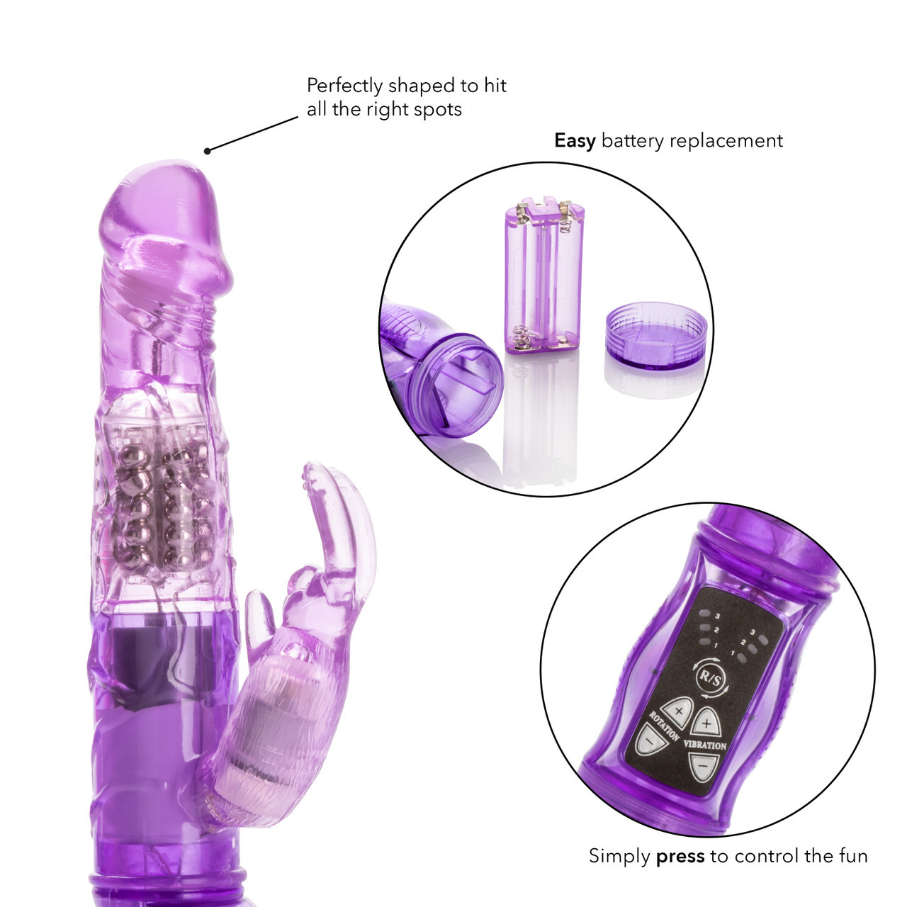 Purple Petite Jack Rabbit | Vibrators for beginners online at Condom Depot